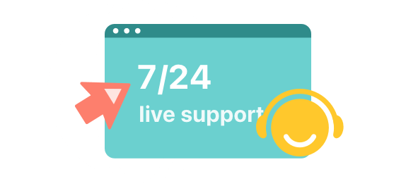 7/24 live support